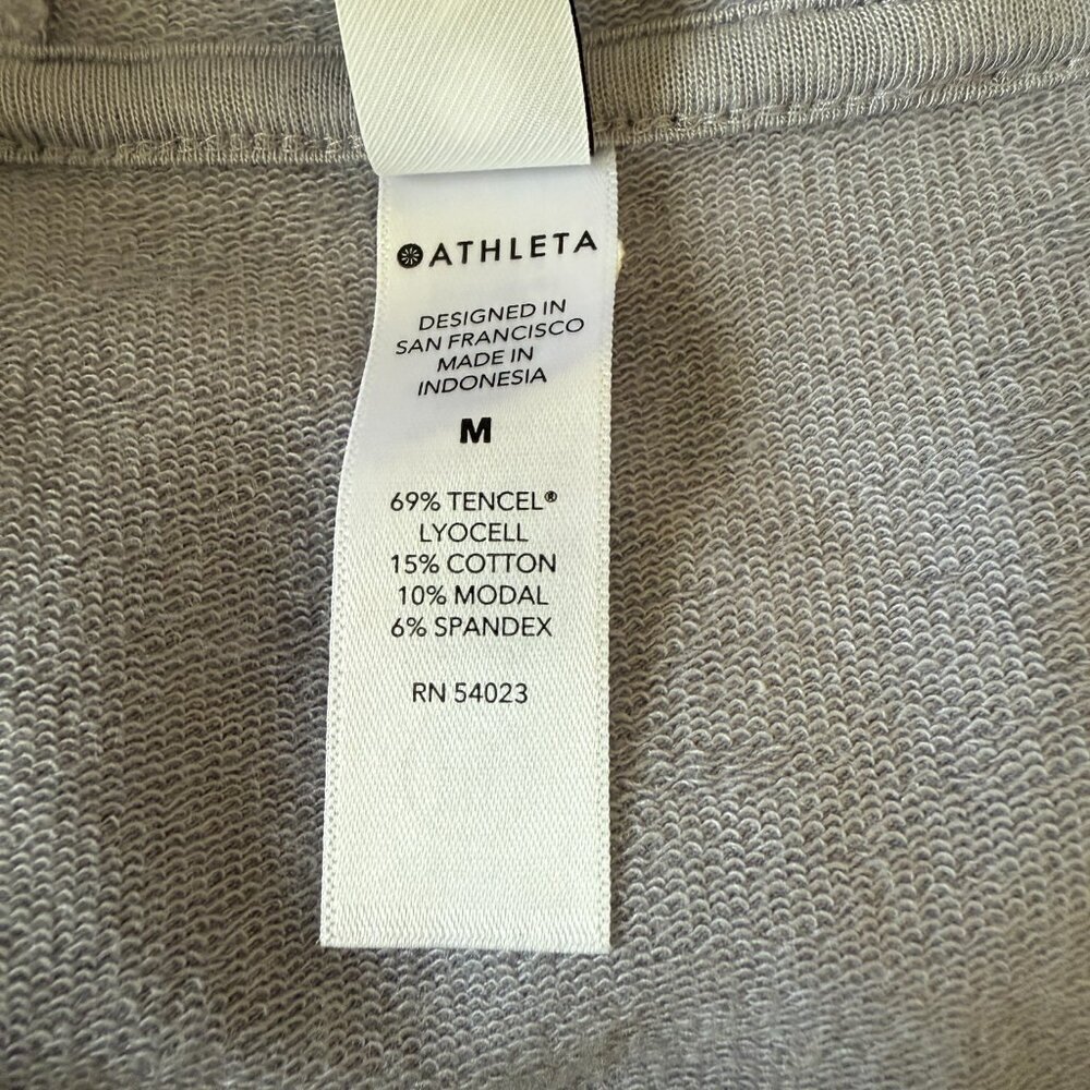 Women's M Athleta Cabana Tunic Hoodie Sweatshirt Muted Lilac - Picture 9 of 10